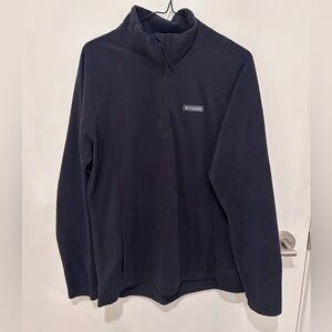 Columbia Black Fleece Half Zip Large